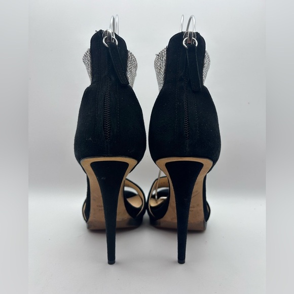 Giuseppe Zanotti Crystal-Cuff High Heel Stiletto Sandals in Black Suede Sz 36.5 - Picture 6 of 16
